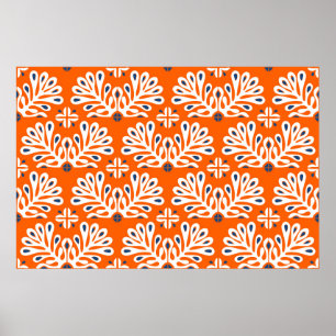 Traditionele  versiering in Scandinavische stijl Poster