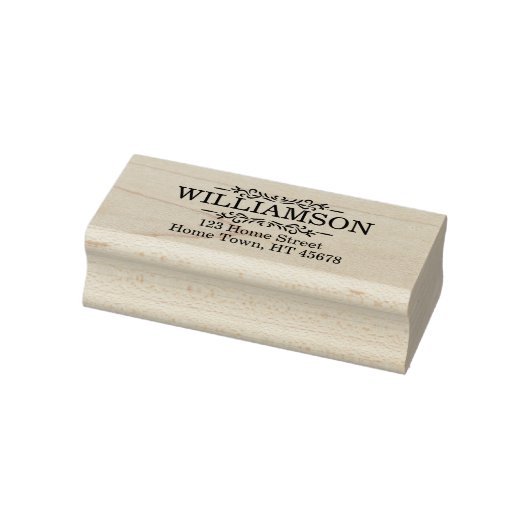 Traditionele versiering retouradres rubberstempel (Stempel)