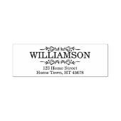 Traditionele versiering retouradres zelfinktende stempel (Design)