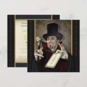 Traditionele viampierfeestelijke uitnodigingen (Voorkant / Achterkant)