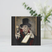 Traditionele viampierfeestelijke uitnodigingen (Staand voorkant)