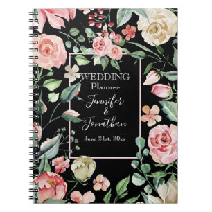 Traditionele Victoran Roze Weddenschap Planner Notitieboek