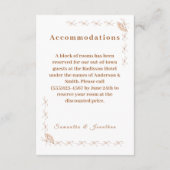 Traditionele Victoriaans bruiloft behuizing Kaart (Achterkant)