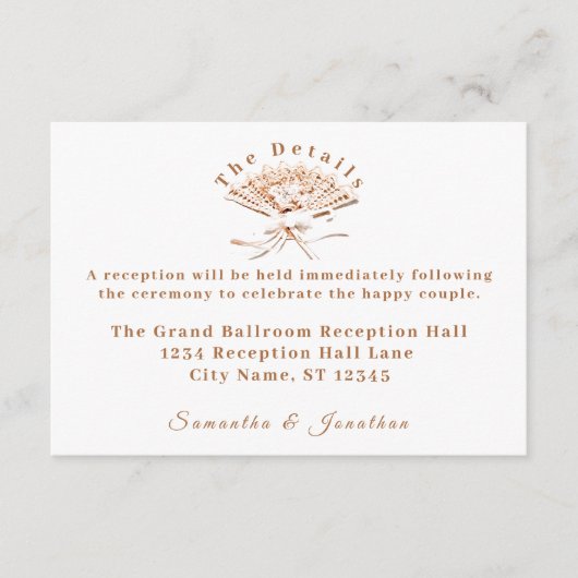 Traditionele Victoriaans bruiloft behuizing Kaart (Voorkant)