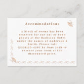 Traditionele Victoriaans bruiloft behuizing Kaart (Achterkant)