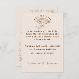 Traditionele Victoriaans bruiloft Informatiekaartje