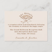 Traditionele Victoriaans bruiloft Informatiekaartje (Voorkant)