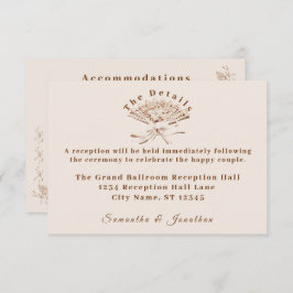 Traditionele Victoriaans bruiloft Informatiekaartje