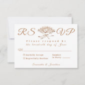 Traditionele Victoriaans bruiloft RSVP Kaart (Voorkant)