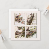 Traditionele Victoriaans kerst Kaart (Voorkant / Achterkant in situ)