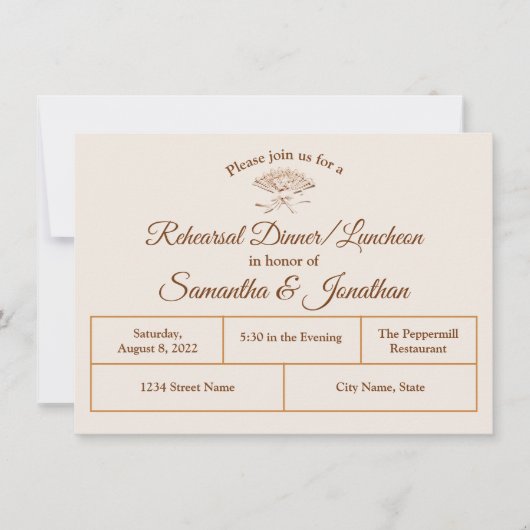 Traditionele Victoriaans repetitie - binnenuitnodi Bedankkaart (Voorkant)