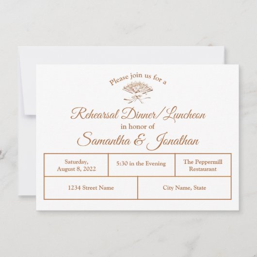 Traditionele Victoriaans repetitie - binnenuitnodi Bedankkaart (Voorkant)