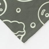 Traditionele Vintage Kerst Gingerbread Man Fleece Deken (Hoek)