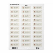 Traditionele vintage kerst grillige terugkeer etiket (Full Sheet)