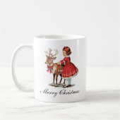 Traditionele vintage kerst koffiemok (Links)