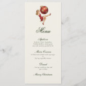 Traditionele vintage kerst menu (Voorkant)