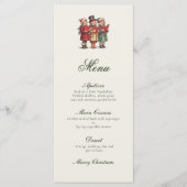 Traditionele vintage kerst menu (Voorkant)
