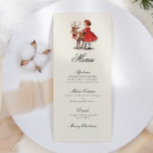 Traditionele vintage kerst menu