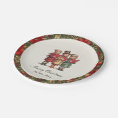 Traditionele vintage kerst papieren bordje (Gekanteld)