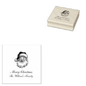 Traditionele vintage kerst rubberstempel (Gestempeld)