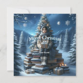 Traditionele vintage kerstkaart (Voorkant)