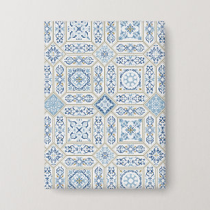 Traditionele Vintage Portugal Azulejo Button