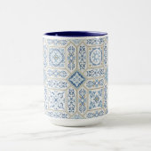 Traditionele Vintage Portugal Azulejo Mok (Midden)
