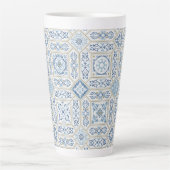 Traditionele Vintage Portugese Azulejo Latte Mok (Voorkant)