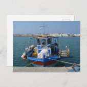 Traditionele Vissende boot in het Briefkaart van G (Voorkant / Achterkant)