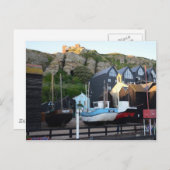 Traditionele Vissende boten en viskuikens Briefkaart (Voorkant / Achterkant)