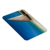 Traditionele vissersboot op het strand magneet (Rechterzijde)