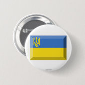 Traditionele vlaggenjuweel in Oekraïne Ronde Button 5,7 Cm (Voorkant /achterkant)