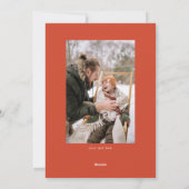 Traditionele voedingskraker feestdagenkaart (Achterkant)