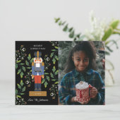 Traditionele voedingskraker foto feestdagenkaart (Staand voorkant)