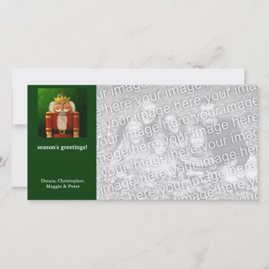 Traditionele voedingskraker Holiday Feestdagenkaart (Voorkant)