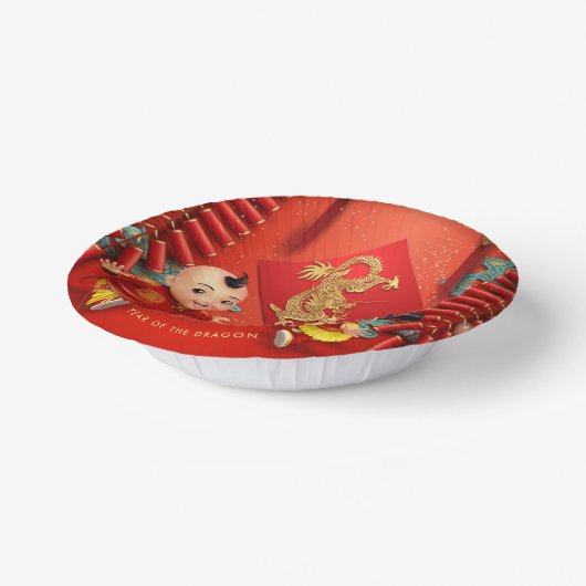 Traditionele voetzoekers Chinees Drakenjaar PPB Papieren Kommen (Gebogen)