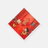 Traditionele voetzoekers Chinees Drakenjaar PPN Servet (Hoek)