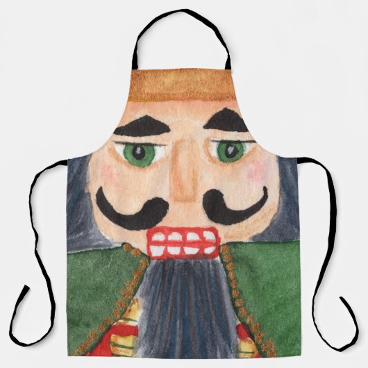Traditionele volkskunst duitse soldaat notenkraker schort (Voorkant)