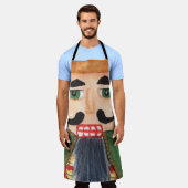 Traditionele volkskunst duitse soldaat notenkraker schort (Gedragen)