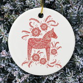 Traditionele volkskunst in Dala Horse Keramisch Ornament