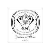 Traditionele Vows Crest Wood Art Stamp Rubberstempel (Afrduk)