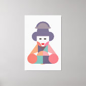 Traditionele Vrouwen Kunst Canvas Afdruk (Voorkant)