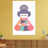 Traditionele Vrouwen Kunst Canvas Afdruk (Insitu (Woonkamer))