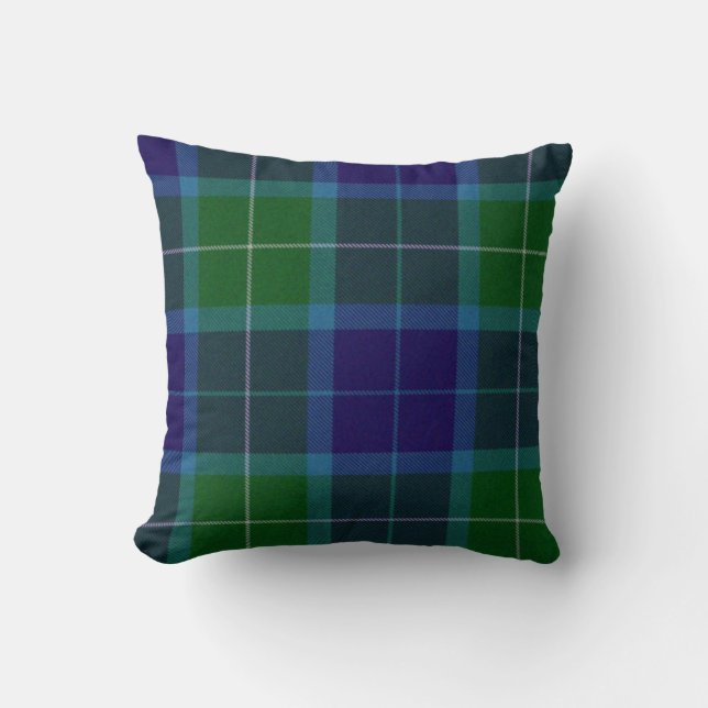 Traditionele Wallace Tartan Pset Pillow Kussen (Voorkant)