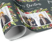 Traditionele waterverf foliage + fotokerstmis cadeaupapier (Rol Hoek)