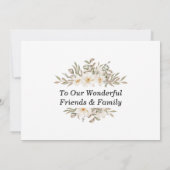 Traditionele Waterverf kerk bruiloft Kaart (Achterkant)