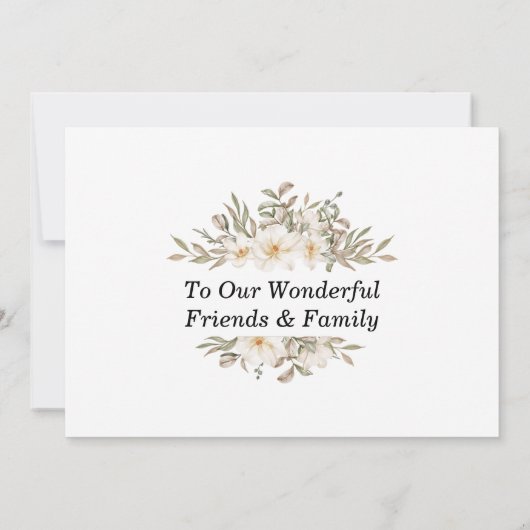 Traditionele Waterverf kerk bruiloft Kaart (Achterkant)