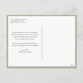 Traditionele Waterverf kerstboom foto Feestdagenkaart (Achterkant)