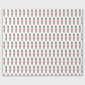 Traditionele Waterverf, kerstcadeau voor de bont Cadeaupapier (Vlak)