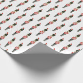 Traditionele Waterverf, kerstcadeau voor de bont Cadeaupapier (Hoek)